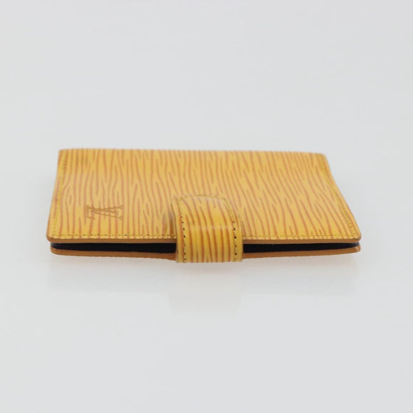 LOUIS VUITTON Epi Agenda Mini Planner Cover Tassili Yellow R20059 Auth BA13859V