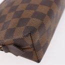 LOUIS VUITTON Damier Ebene Pochette Cosmetic PM Pouch N47516 LV Auth BA13860-15