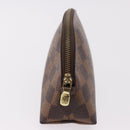 LOUIS VUITTON Damier Ebene Pochette Cosmetic PM Pouch N47516 LV Auth BA13860-4