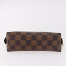 LOUIS VUITTON Damier Ebene Pochette Cosmetic PM Pouch N47516 LV Auth BA13860-6