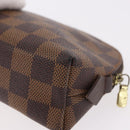 LOUIS VUITTON Damier Ebene Pochette Cosmetic PM Pouch N47516 LV Auth BA13860-14