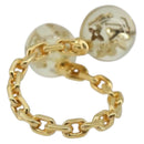 LOUIS VUITTON Bergvale Inclusion Fawn Ring metal Gold M65539 LV Auth BA13861V-3