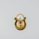 Salvatore Ferragamo Gancini Earring metal Gold Auth BA13862V-2