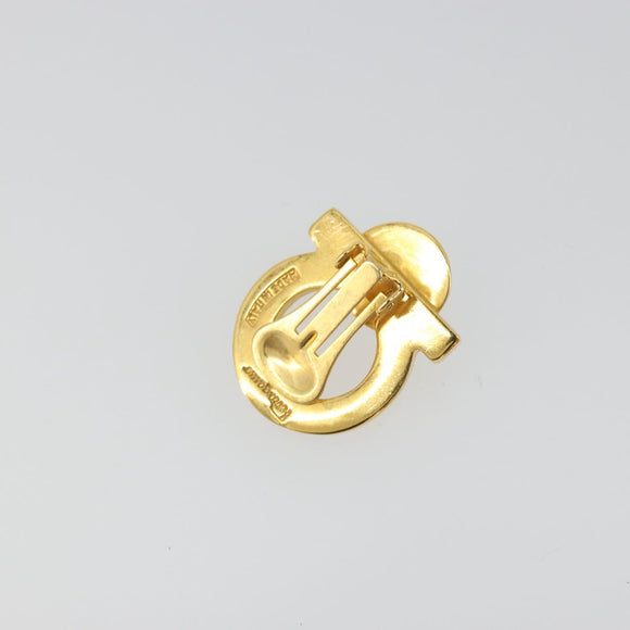 Salvatore Ferragamo Gancini Earring metal Gold Auth BA13862V