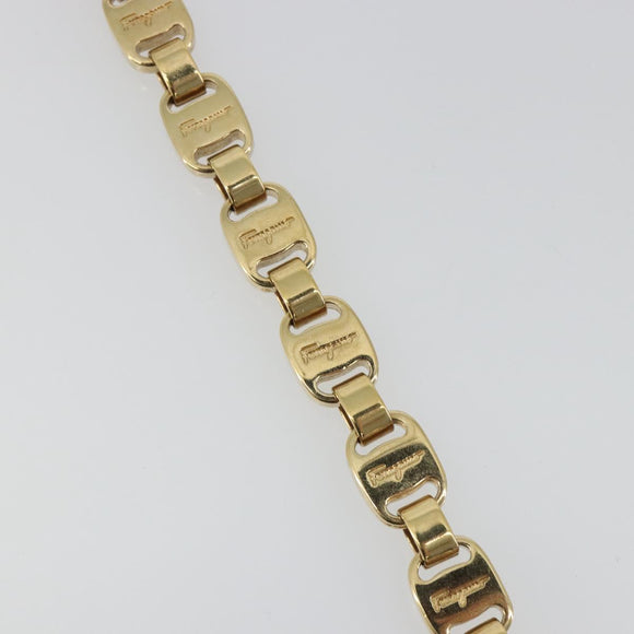 Salvatore Ferragamo Vala Bracelet metal Gold Auth BA13863A