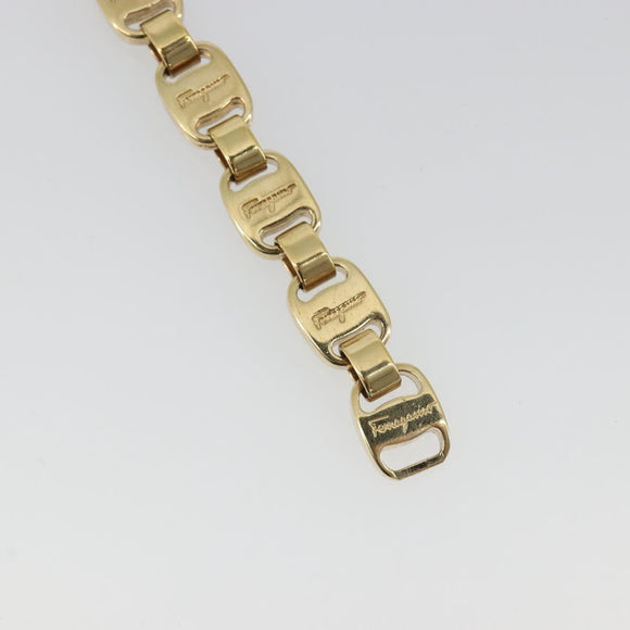 Salvatore Ferragamo Vala Bracelet metal Gold Auth BA13863A