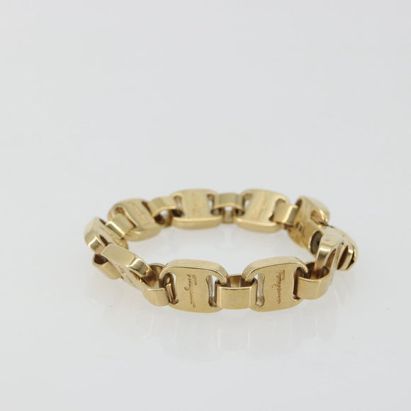 Salvatore Ferragamo Vala Bracelet metal Gold Auth BA13863A