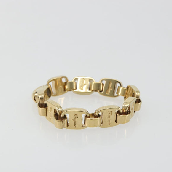 Salvatore Ferragamo Vala Bracelet metal Gold Auth BA13863A