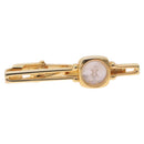CELINE Nek Tie Pin Cuffs metal Gold Tone Auth BA13864V-13