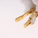 CELINE Nek Tie Pin Cuffs metal Gold Tone Auth BA13864V-16