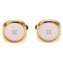CELINE Nek Tie Pin Cuffs metal Gold Tone Auth BA13864V-2