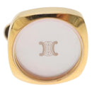 CELINE Nek Tie Pin Cuffs metal Gold Tone Auth BA13864V-8