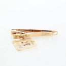 CELINE Nek Tie Pin Cuffs metal 4 Set Gold Tone Auth BA13869-5