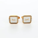CELINE Nek Tie Pin Cuffs metal 4 Set Gold Tone Auth BA13869-8