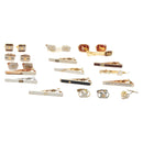 CELINE Nek Tie Pin Cuffs metal 12 Set Gold Tone Auth BA13870-1