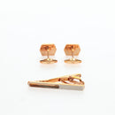 CELINE Nek Tie Pin Cuffs metal 12 Set Gold Tone Auth BA13870-11