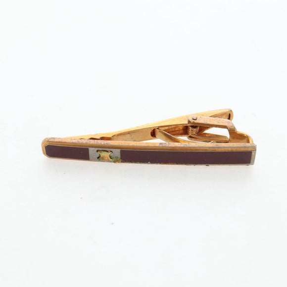 CELINE Nek Tie Pin Cuffs metal 12 Set Gold Tone Auth BA13870