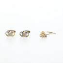 CELINE Nek Tie Pin Cuffs metal 12 Set Gold Tone Auth BA13870-26