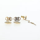CELINE Nek Tie Pin Cuffs metal 12 Set Gold Tone Auth BA13870-27