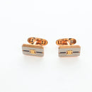 CELINE Nek Tie Pin Cuffs metal 12 Set Gold Tone Auth BA13870-4