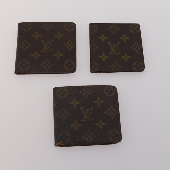 LOUIS VUITTON Monogram Wallet 6 Set LV Auth BA13872