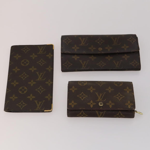LOUIS VUITTON Monogram Wallet 6 Set LV Auth BA13872