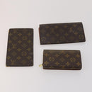 LOUIS VUITTON Monogram Wallet 6 Set LV Auth BA13872-3