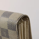 LOUIS VUITTON Damier Azur Damier Ebene Wallet 6 Set LV Auth BA13874-11