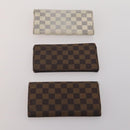 LOUIS VUITTON Damier Azur Damier Ebene Wallet 6 Set LV Auth BA13874-3
