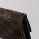 LOUIS VUITTON Damier Azur Damier Ebene Wallet 6 Set LV Auth BA13874-4