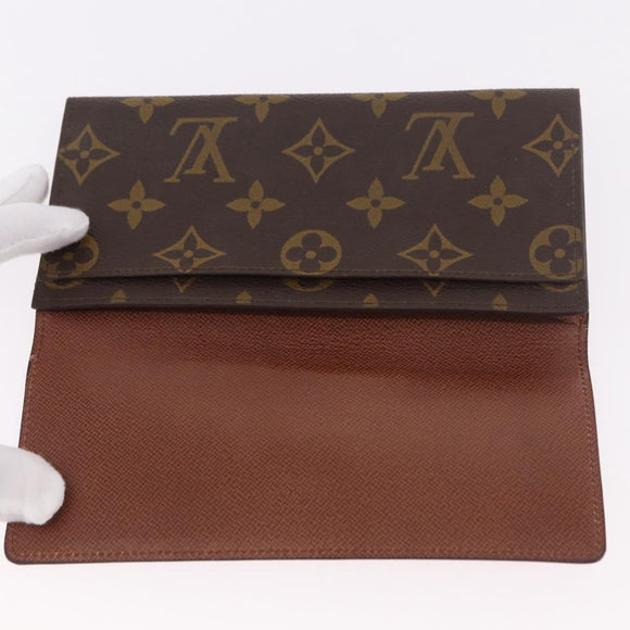 LOUIS VUITTON Monogram Porte En 3 Cartes Credit Wallet M61818 LV Auth BA13876V