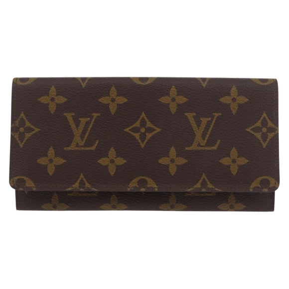 LOUIS VUITTON Monogram Porte En 3 Cartes Credit Wallet M61818 LV Auth BA13876V