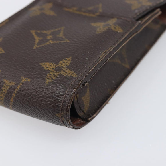 LOUIS VUITTON Monogram Etui Cigarette Case 2 Set LV Auth BA13879