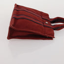 HERMES Fourre Tout Hand Bag Cotton 2 Set Red Auth BA13880-12