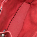HERMES Fourre Tout Hand Bag Cotton 2 Set Red Auth BA13880-17