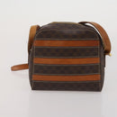CELINE Macadam Canvas Shoulder Bag PVC Leather 5 Set Brown Auth BA13881-13