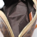 CELINE Macadam Canvas Shoulder Bag PVC Leather 5 Set Brown Auth BA13881-16