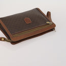 CELINE Macadam Canvas Shoulder Bag PVC Leather 5 Set Brown Auth BA13881-19