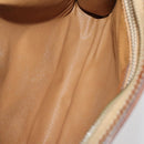 CELINE Macadam Canvas Shoulder Bag PVC Leather 5 Set Brown Auth BA13881-21