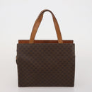 CELINE Macadam Canvas Shoulder Bag PVC Leather 5 Set Brown Auth BA13881-23