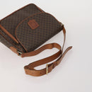 CELINE Macadam Canvas Shoulder Bag PVC Leather 5 Set Brown Auth BA13881-4