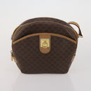 CELINE Macadam Canvas Shoulder Bag PVC Leather 5 Set Brown Auth BA13881-7
