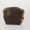CELINE Macadam Canvas Shoulder Bag PVC Leather 5 Set Brown Auth BA13881-8