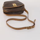 CELINE Macadam Canvas Shoulder Bag PVC Leather 5 Set Brown Auth BA13881-9
