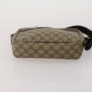 GUCCI GG Supreme Shoulder Bag PVC Nylon 4 Set Black Beige Auth BA13882-12