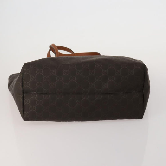 GUCCI GG Supreme Shoulder Bag PVC Nylon 4 Set Black Beige Auth BA13882