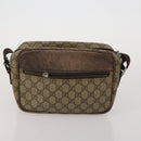 GUCCI GG Supreme Shoulder Bag PVC Nylon 4 Set Black Beige Auth BA13882-8