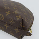 LOUIS VUITTON Monogram Trousse Demi Ronde Cosmetic Pouch M47520 LV Auth BA13889-10
