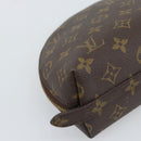 LOUIS VUITTON Monogram Trousse Demi Ronde Cosmetic Pouch M47520 LV Auth BA13889-11