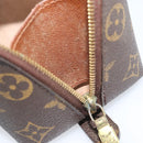LOUIS VUITTON Monogram Trousse Demi Ronde Cosmetic Pouch M47520 LV Auth BA13889-18